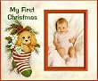 My First Christmas - puppy - Picture Frame Gift