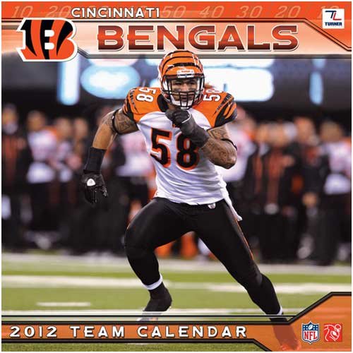 Turner Cincinnati Bengals 2012 12 x12 Wall Calendar