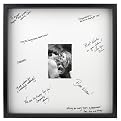 Wedding Signature Mat Frame - Black with 20x20" White Mat (5x7")