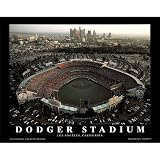 Professionally Framed Mike Smith Los Angeles Dodgers Dodger Stadium Sports Poster Print - 22x28 with RichAndFramous Black Wood Frame