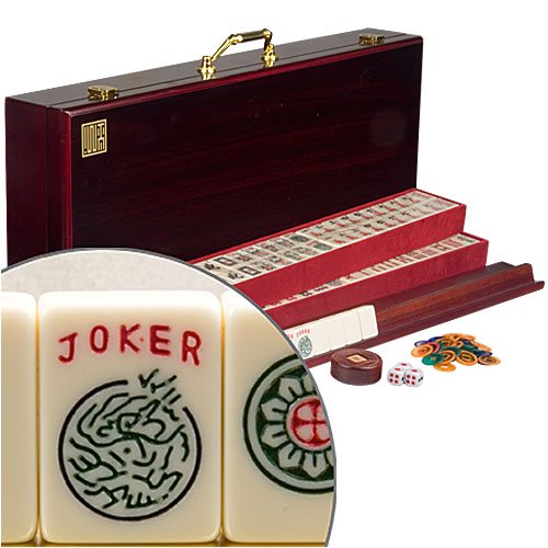 Childrens Toyshop  Toys : American Mahjong Game Set with Red Wood Case