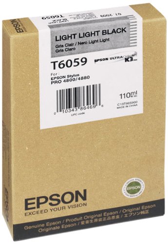 Epson T605900 UltraChrome K3 110ml Light Light Black Cartridge (T605900)