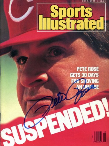 Pete Rose Autographed/Hand Signed Sports Illustrated Magazine - May 9, 1988
