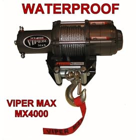Viper Max MX4000 Winch & Custom Mount for Polaris Ranger
