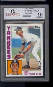 1984 Topps #8 Don Mattingly Yankees HOF Rookie Graded Perfect Grading GEM Mint 10