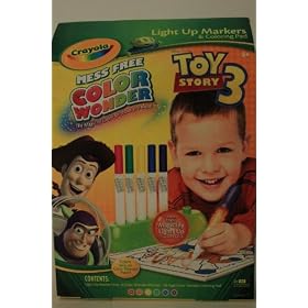 Crayola Color Wonder Magic Light up 6 Markers 18-page Coloring Pad Paper Kit Disney Pixar... by 