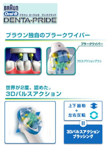 Braun オーラルB 電動歯ブラシ デンタプライド スマートガイド 【ナビシステム搭載 「ナビする」歯ブラシ】 D305364X