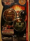 Bakugan Bakupearl B2 Bigger Brawlers 3 Pack (Brown) Subterra Blade Tigrerra, Storm Skyress, Haos Warius