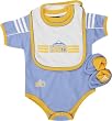 Denver Nuggets Infant Creeper Bib and Bootie Set