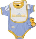 Denver Nuggets Infant Creeper Bib and Bootie Set