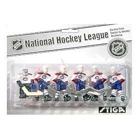 Click here to buy Stiga Montreal Canadiens NHL Table Top Hockey Team Pack.