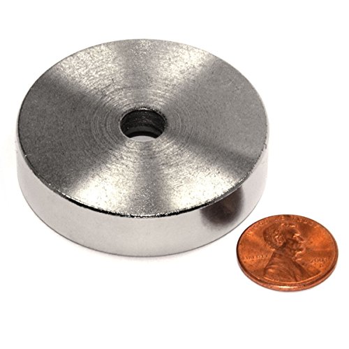 CMS MagneticsR 150 LB Holding Power Neodymium Round Base Magnet w/ Countersunk Hole 1.89" - 1 Ct. by CMS Magnetics