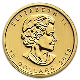 2013年 金地金 カナダ メイプルリーフ金貨 1/4オンス oz Gold Maple Leaf $10 コイン 並行輸入品