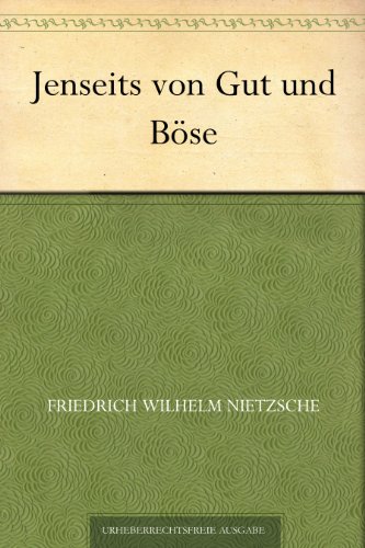 Buch - Cover Jenseits von Gut und Böse - Friedrich Wilhelm Nietzsche - 