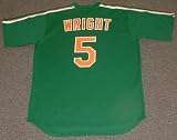 DAVID WRIGHT New York Mets 1980's Majestic Cooperstown Throwback "St. Patty's Day" Baseball Jersey, XL