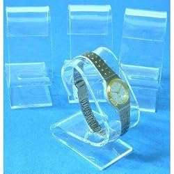 4 Clear Acrylic Watch Displays Stands Showcases