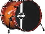 ddrum AMX Hybrid Bass Drum, Orange 20X22