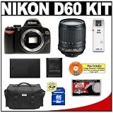 51oayz3p9qL. SL160  Nikon D60 Digital SLR Camera (Black/Gold   BRAND NEW) + 18 105mm AF S DX VR Nikkor Lens + 8GB SDHC Card + Cameta Bonus Accessory Kit (Lens Refurbished by Nikon U.S.A.)