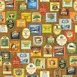 Echo Home Beer Labels Collage Wallcovering