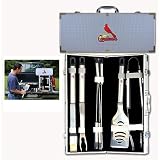 St. Louis Cardinals MLB Barbeque Utensil Set w/Case (8 Pc.)