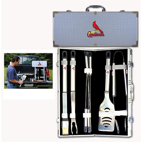 St. Louis Cardinals MLB Barbeque Utensil Set w/Case (8 Pc.)