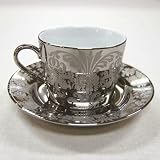 COFFEE CUP & SAUCER "Floral pattern"