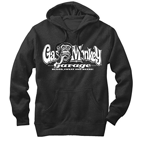 Gas Monkey Blood, Sweat, and Beers Mens Graphic Lightweight Hoodie - Fifth Sun