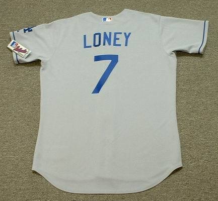 JAMES LONEY Los Angeles Dodgers Majestic AUTHENTIC Away Baseball Jersey, 48/XL