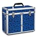 Top Performance Aluminum/PVC Pawprint Grooming Tool Case, Blue