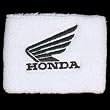Honda Wing White/Black Brake Reservoir Sock Cover Fits CBR, 600, 1000, 600RR, 1000RR, 954, 929, RC51