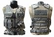 Tactical Crossdraw Military Cross Draw Vest w/Pistol Belt--ACU Camo