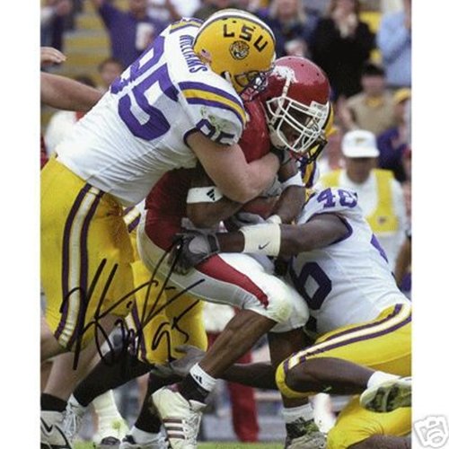 Kyle Williams Autographed Louisiana State LSU Tigers (White Jersey) 8x10 Photo
