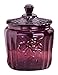 Miles Kimball Amethyst Depression Style Glass Biscuit Jar