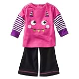 Newborn Girls' JUST ONE YOU Made by Carters ® Pink/Blue Mommy's Little Monster Pant/Shirt Set