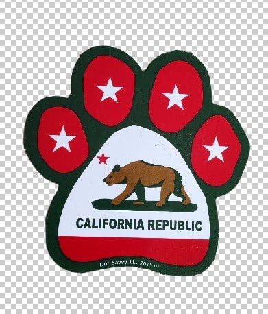 California Dog Paw Sticker