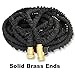 Black Mamba, Updated and Improved, 75', Expanding Garden Hose, Double Latex Core, Reinforced fabric cover, brass fittings, Includes 8 Position Spray Nozzle (75Ft)