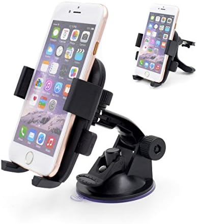 Binfrog 3 in 1 Multifunction Cell Phone Holder Cradle for Car Air Vent , Dashboard , Windshield , Desk and Wall (C1X2CB)