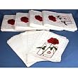 500 Red Rose Paper Gift Bags Shopping Tote Sales Bag 8.5 x 11"
