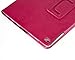 Bear Motion for iPad Air 2 - Genuine Leather Folio Case for iPad Air 2 with Auto Sleep/Wake Feature - (Hot Pink)