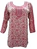 Indian Tunic Top Womens / Kurti Printed Blouse India Clothing Large