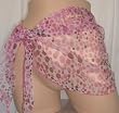 Stretch Mesh Pareo - Pink Dots