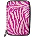 (Hot Pink Zebra) VG Animal Fur Covered Protective Cube Carrying Case for Augen GenTouch-78 (7800ATP) 7-inch 2GB Internet Tablet PC Computer