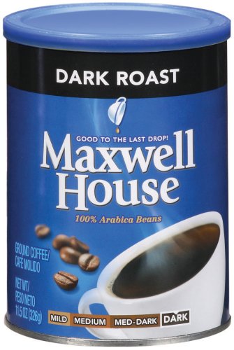 Maxwell House Dark Roast Coffee, 11.5-Ounce Cans (Pack of 6) by Maxwell House