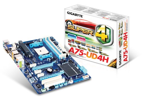 Gigabyte GA-A75-UD4H Mainboard Sockel FM1 (ATX AMD A75, 4x DDR3 Speicher, 4x USB 3.0) Preisvergleich