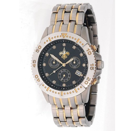 NFL Men's FL-NO Legend Series New Orleans Saints Black Dial Watch