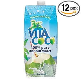 Vita Coco 100 % Pure Coconut Water, 17- Ounce Boxes (Pack of 12)