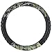 Rubber Car Floor Mats Black - Camo Inlay w/ Comfort Grip Steering Wheel Cover