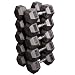 Body Solid SDRS650 55-75-Pound Rubber Hex Dumbbell Set