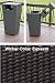 Luzon All Weather Wicker Trash Can Patio Furniture Set