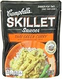 Campbell's Skillet Sauces, Thai Green Curry with Lemongrass and Basil, 9-Ounce Pouches (Pack of 8)